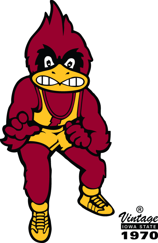 Iowa State Cyclones 1970-1983 Mascot Logo iron on paper